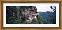 Framed Monastery On A Cliff, Taktshang Monastery, Paro, Bhutan