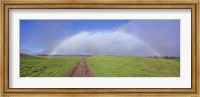 Framed Rainbow Over A Landscape, Kamuela, Big Island, Hawaii, USA