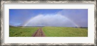 Framed Rainbow Over A Landscape, Kamuela, Big Island, Hawaii, USA