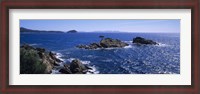 Framed Waves Crashing On Rocks, Provence, France