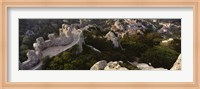 Framed High angle view of ruins of a castle, Castelo Dos Mouros, Sintra, Portugal