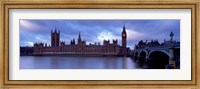 Framed Government Building At The Waterfront, Big Ben And The Houses Of Parliament, London, England, United Kingdom