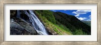 Framed Water Flowing Over Rocks, Sourmilk Gill, Borrowdale, English Lake District, Cumbria, England, United Kingdom