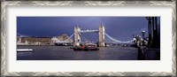 Framed Bridge Over A River, Tower Bridge, London, England, United Kingdom