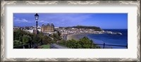 Framed High Angle View Of A City, Scarborough, North Yorkshire, England, United Kingdom