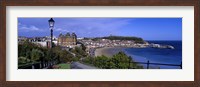 Framed High Angle View Of A City, Scarborough, North Yorkshire, England, United Kingdom