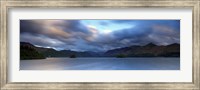 Framed Storm Clouds Over A Lake, Derwent Water, Cumbria, England, United Kingdom