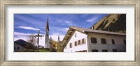 Framed Low Angle View Of A Church, Holzgau, Lechtal, Austria