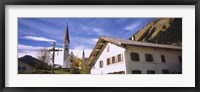 Framed Low Angle View Of A Church, Holzgau, Lechtal, Austria