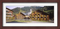 Framed Church In A Village, Bregenzerwald, Vorarlberg, Austria