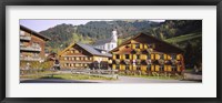 Framed Church In A Village, Bregenzerwald, Vorarlberg, Austria