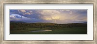 Framed Clouds over a landscape, Eden, Vermont, New England, USA