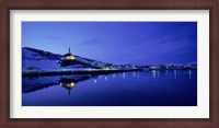 Framed Town at the waterfront, Holmavik, Iceland
