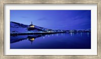 Framed Town at the waterfront, Holmavik, Iceland