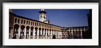 Framed Group of people walking in the courtyard of a mosque, Umayyad Mosque, Damascus, Syria