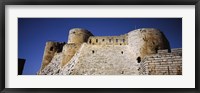 Framed Low angle view of a castle, Crac Des Chevaliers Fortress, Crac Des Chevaliers, Syria