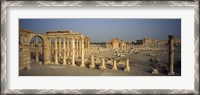 Framed Old ruins of a temple, Temple Of Bel, Palmyra, Syria
