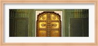 Framed Close-up of a closed door of a palace, Jaipur City Palace, Jaipur, Rajasthan, India