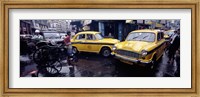 Framed Traffic in a street, Calcutta, West Bengal, India