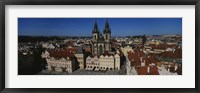 Framed High angle view of a cityscape, Prague Old Town Square, Old Town, Prague, Czech Republic