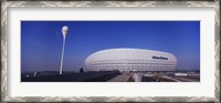 Framed Soccer stadium in a city, Allianz Arena, Munich, Bavaria, Germany