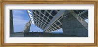 Framed Four people under a structure, Barcelona, Catalonia, Spain