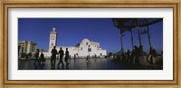Framed Tourists walking in front of a mosque, Jamaa-El-Jedid, Algiers, Algeria