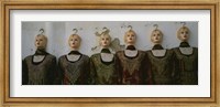 Framed Group of mannequins in a market stall, Tripoli, Libya