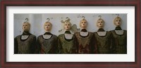 Framed Group of mannequins in a market stall, Tripoli, Libya