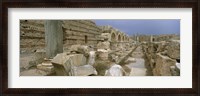 Framed Ruins of ancient Roman city, Leptis Magna, Libya