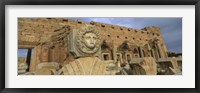 Framed Statue in an old ruined building, Leptis Magna, Libya