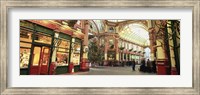 Framed Interiors of a market, Leadenhall Market, London, England