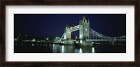 Framed Bridge across a river, Tower Bridge, Thames River, London, England