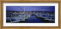 Framed Boats docked at a port, Old Port, Marseille, Bouches-Du-Rhone, Provence-Alpes-Cote Daze, France