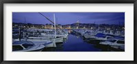 Framed Boats docked at a port, Old Port, Marseille, Bouches-Du-Rhone, Provence-Alpes-Cote Daze, France