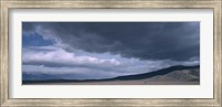 Framed Storm clouds over a desert, Inyo Mountain Range, California
