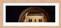 Framed Close-up of an arch, Court Of Lions, Alhambra, Granada, Andalusia, Spain