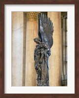 Framed Close-up of a war memorial statue at a railroad station, 30th Street Station, Philadelphia, Pennsylvania, USA