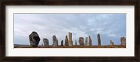 Framed Rocks on a landscape, Callanish Standing Stones, Lewis, Outer Hebrides, Scotland