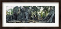 Framed Old ruins of a building, Angkor Wat, Cambodia