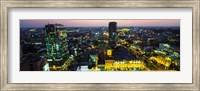 Framed High angle view of a city lit up at night, Ho Chi Minh City, Vietnam