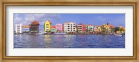 Framed Buildings at the waterfront, Willemstad, Curacao, Netherlands Antilles