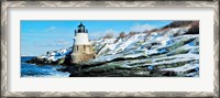 Framed Lighthouse along the sea, Castle Hill Lighthouse, Narraganset Bay, Newport, Rhode Island (horizontal)