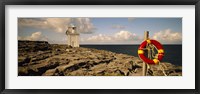 Framed Lighthouse on a landscape, Blackhead Lighthouse, The Burren, County Clare, Republic Of Ireland