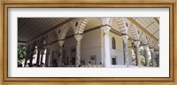 Framed Group of people in front of a chamber, Topkapi Palace, Istanbul, Turkey