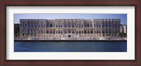 Framed Facade of a palace at the waterfront, Ciragan Palace Hotel Kempinski, Bosphorus, Istanbul, Turkey