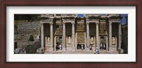 Framed Old ruins of Library At Epheses, Ephesus, Turkey