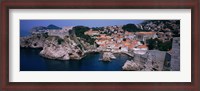 Framed Town at the waterfront, Lovrijenac Fortress, Bokar Fortress, Dubrovnik, Croatia