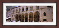 Framed Group of people in front of a palace, Rector's Palace, Dubrovnik, Croatia