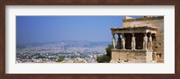Framed City viewed from a temple, Erechtheion, Acropolis, Athens, Greece